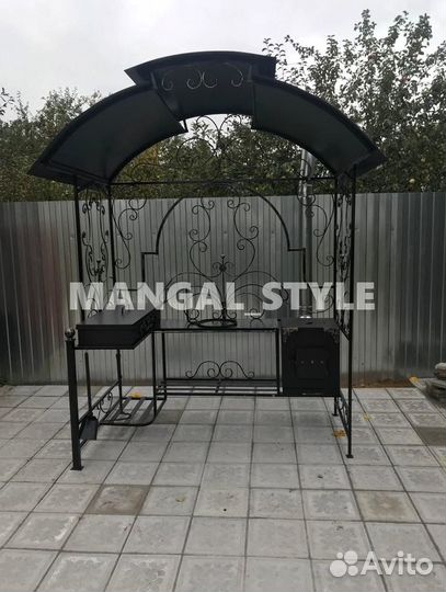 Мангал с крышей