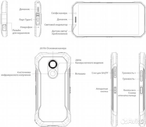 DOOGEE S61, 6/64 ГБ