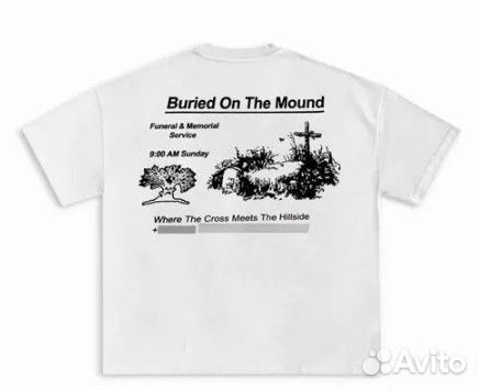 Футболка white buckshot haunted mound