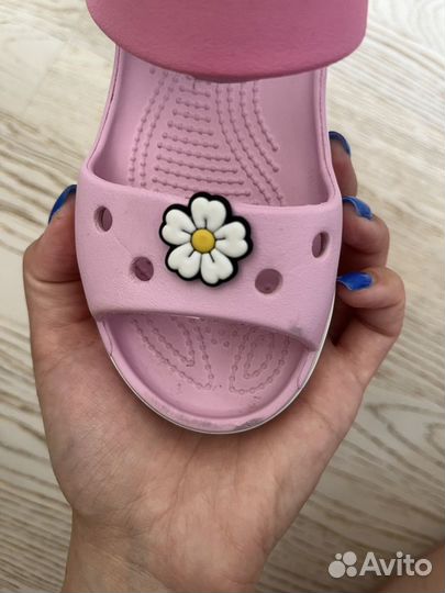 Crocs сандалии для девочки c 11