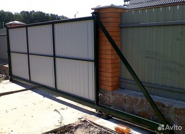 Откатные ворота 4,5 м. с комплектующими Ролтэк