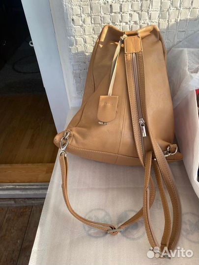 Рюкзак женский натуральная кожа Италия