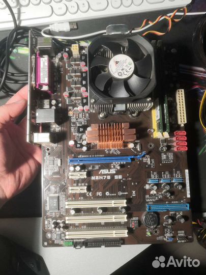 Материнская плата socket am2+процессор Athlon 4400