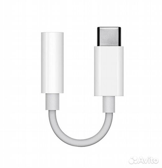 Переходник 3.5mm Jack-Type-c, белый
