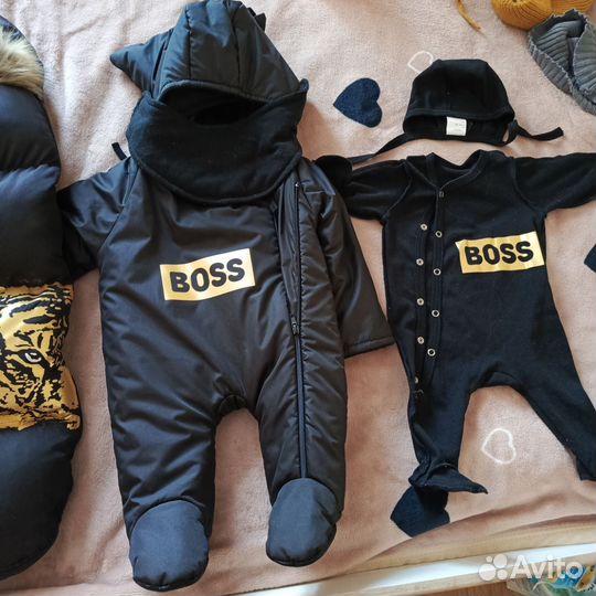 Конверт на выписку зимний для мальчика