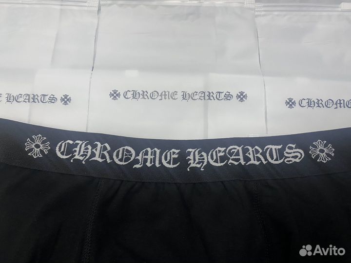 Трусы Chrome hearts черные