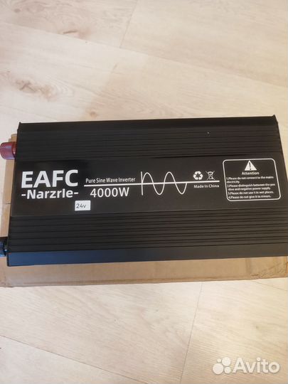 Инвертор чистый синус 24 220 в,4000Вт