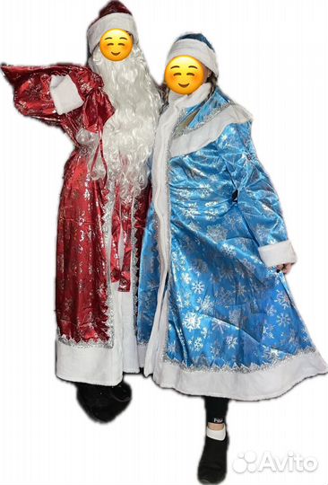 Костюм деда мороза и снегурочки продажа