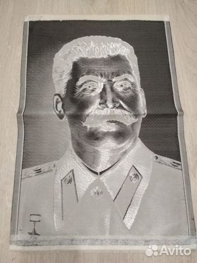 Портрет Сталина шелкография