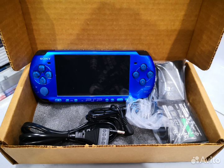PSP Slim 3000, аккумулятор, крышка, адаптер
