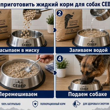 Корм для собак 17кг / Север Стандарт