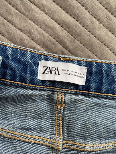 Юбка джинсовая zara, мини юбка, летняя юбка