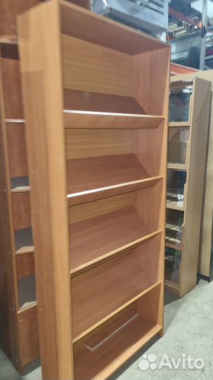 Стеллаж лдсп бук 4 полки наклонные 90/30/210