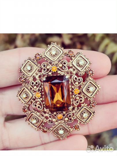 Брошь винтажная Florenza