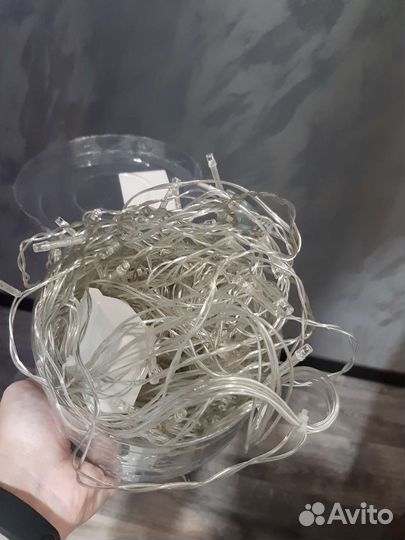 Гирлянда штора занавес