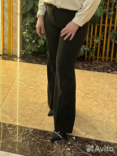 Брюки клеш стрейч