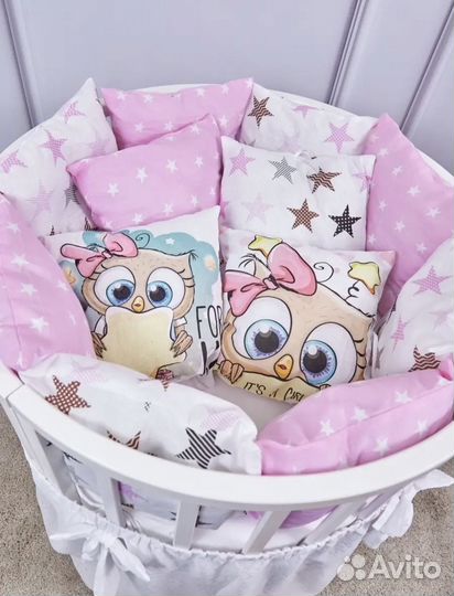 Бортики в детскую кроватку+ одеяло