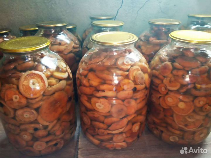 Грибы маринованные, сушенная калина, сало соленое