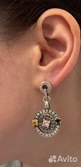 Серебряные серьги 925 bvlgari