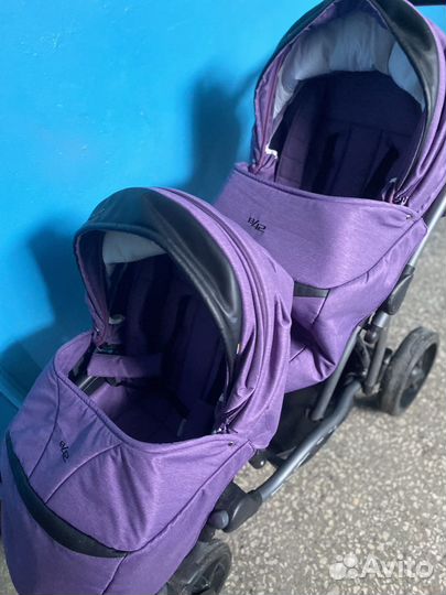 Коляска для двойни bebetto 42