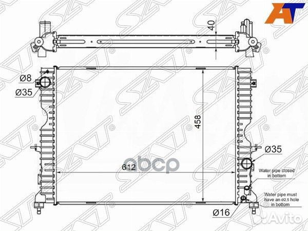 Радиатор Land Rover Discovery 98-04 SG-LR0001-97