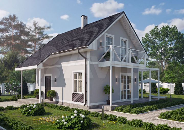 Дом 125 м² на участке 8,4 сот.