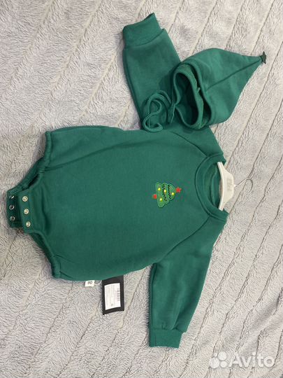 Боди теплое детское (оверсайз 90 р)