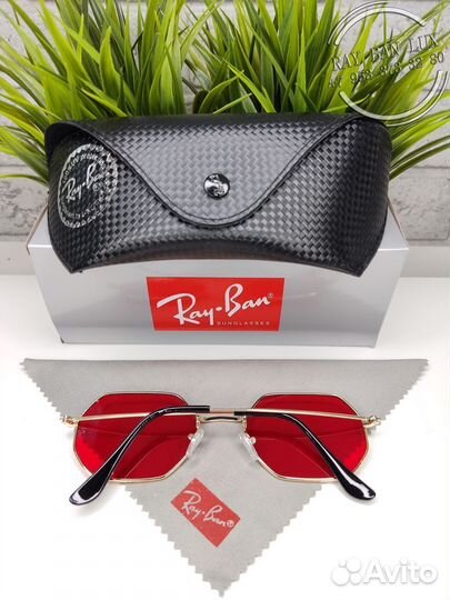 Ray Ban Octagonal Красный