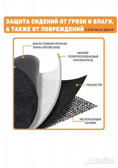 Автогамак для собак и кошек защита авто