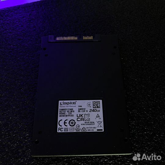 HDD 1, 2 TB, SSD 240 gb