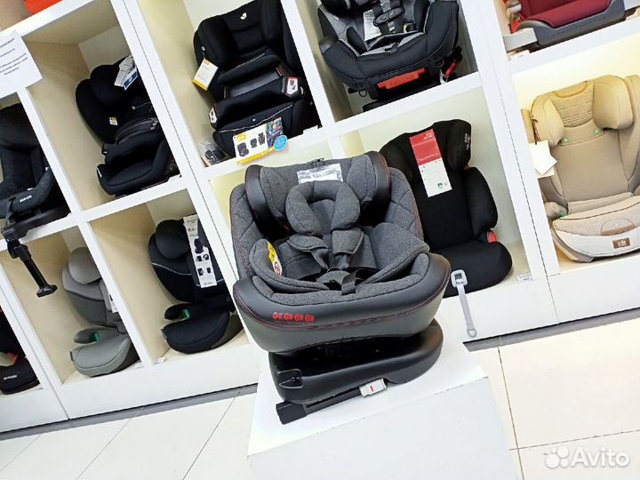 Автокресло 0-36кг поворотное Luxmom 299 Black