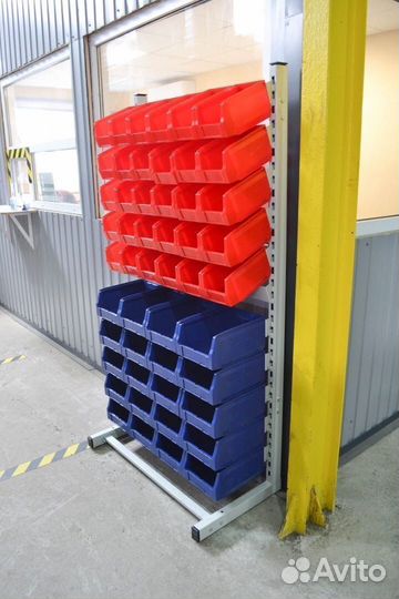 Стеллаж односторонний 1835х950х510 мм (со18)