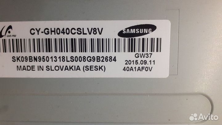 Подсветка по шнучно для Samsung UE40J6390AU