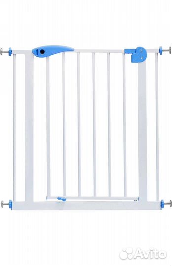 Baby Safe Барьер-калитка цвет синий-белый 75-85 см