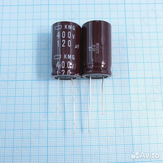 120uF 400v 400v120uF 18x30 KMG - Электролитический