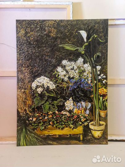 Живописная картина маслом на холсте. Ренуар