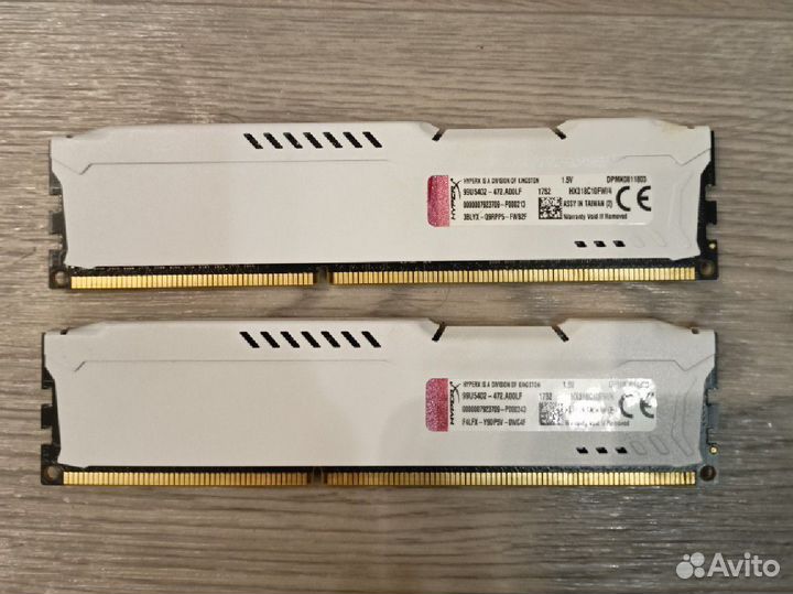 Оперативная память Hyperx ddr3 8gb (4х2) 1866 мгц