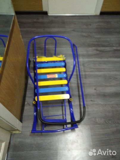 Сани детские с колёсами