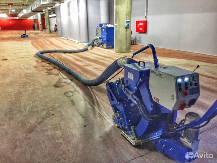 Дробеструйная обработка топпинга, бетона, металла