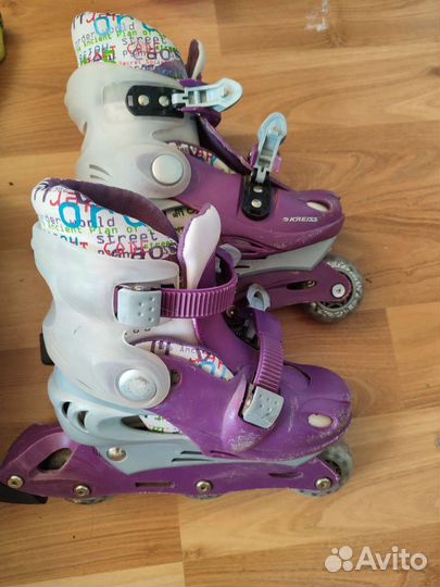 Роликовые коньки детские раздвижные