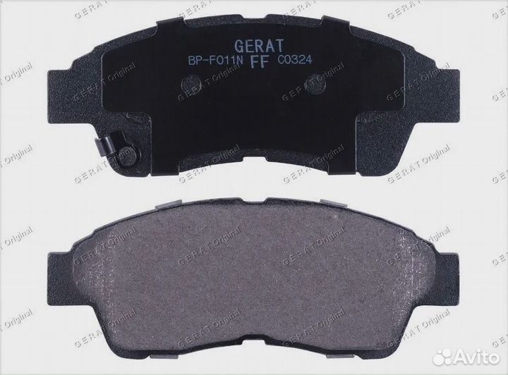 Тормозные колодки Gerat BP-F011N (передние) Normal