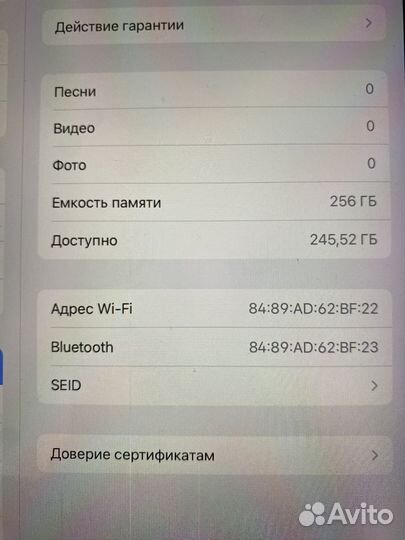 iPad pro 9.7 256 gb 2016