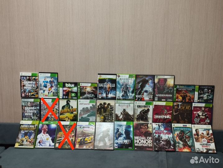 Диски с играми на xbox 360