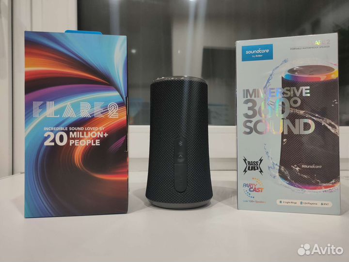Anker Soundcore Flare 2, синяя, новая