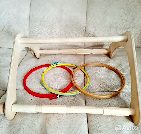 Пяльца для вышивания + мулине и вышивка