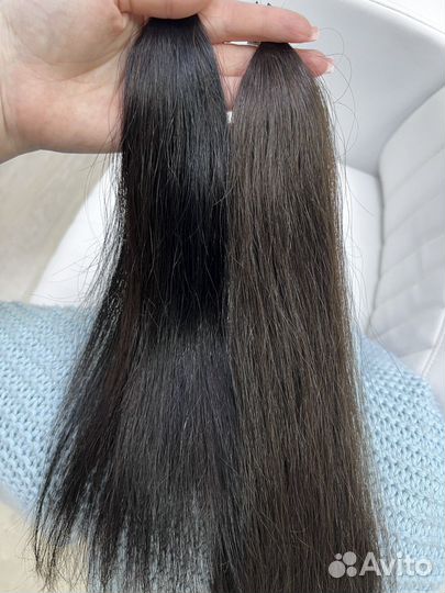 Волосы натуральные 47см тон 2