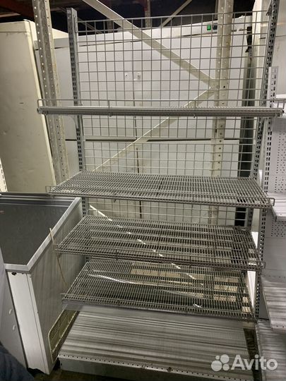 Стеллаж торговый пристенный сетчатый 1000х500х1900