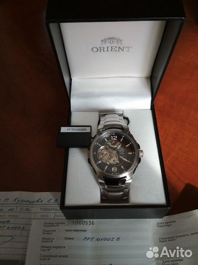 Часы Orient semi-skeleton