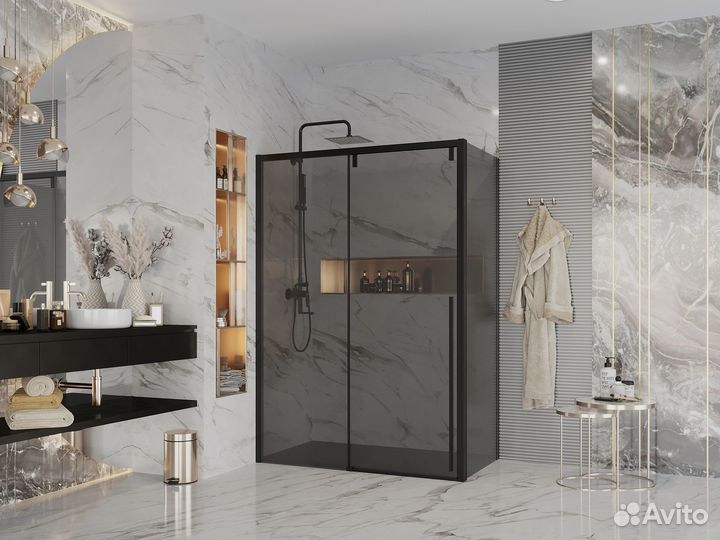 Душ. уголок Ambassador 140x80 Black 110022203ibb