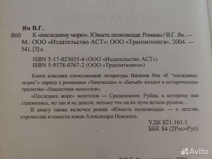 Книга Василий Ян